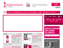 Tablet Screenshot of newentrepreneursfoundation.com